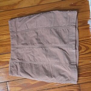 Free People Tan Corduary Mini Skirt